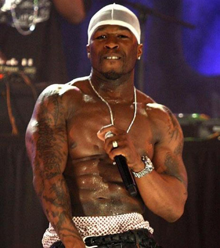 50 Cent before losing weight.