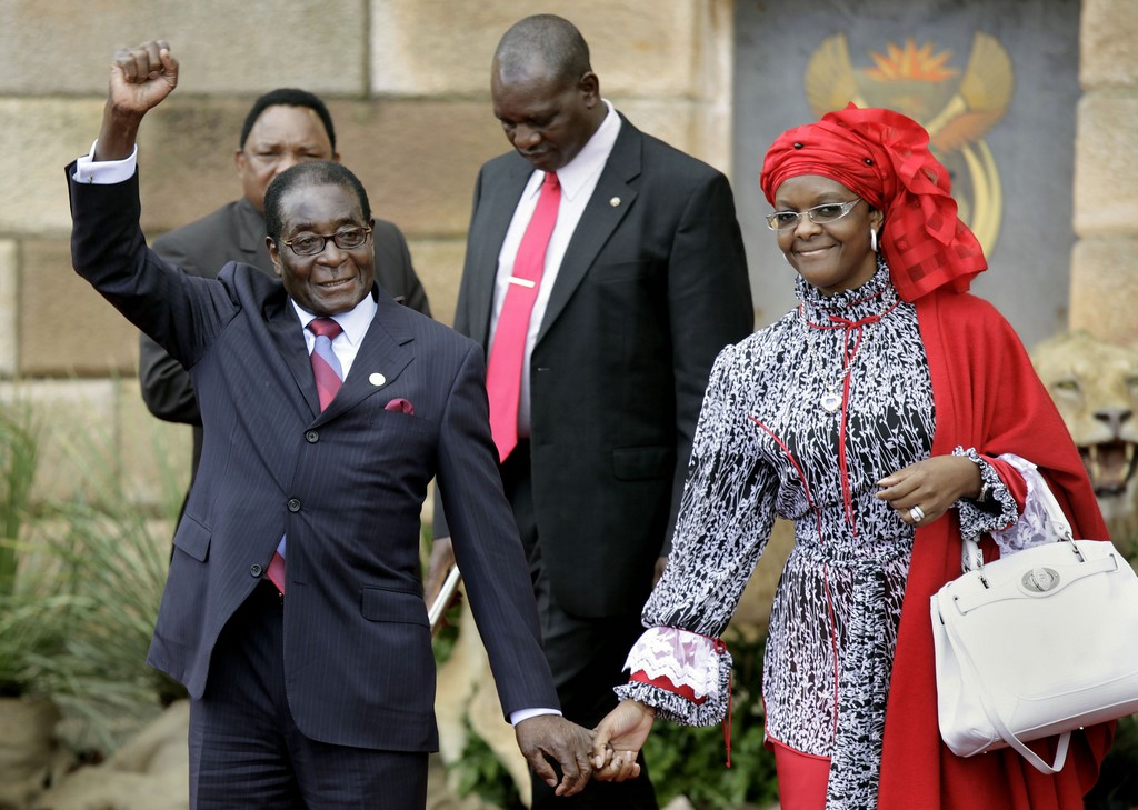 President Mugabe and the Grace Mugabe Entourage