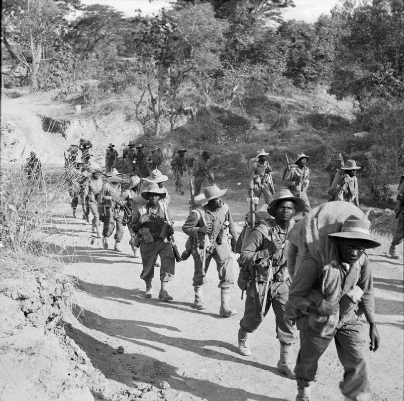 African Troops in Burma, WWII.