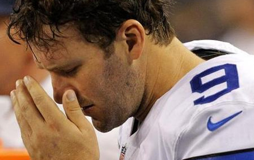 Tony Romo after losing another game with the Dallas Cowboys.
