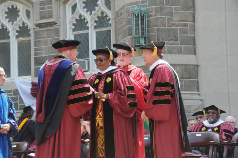 Mrs. Lordina Mahama, First Lady of the Republic of Ghana, has been awarded an honorary Doctorate from Fordham University in New York, USA.