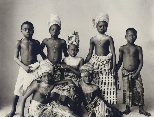 Pre-colonial African Children receiving an education at a Temple.