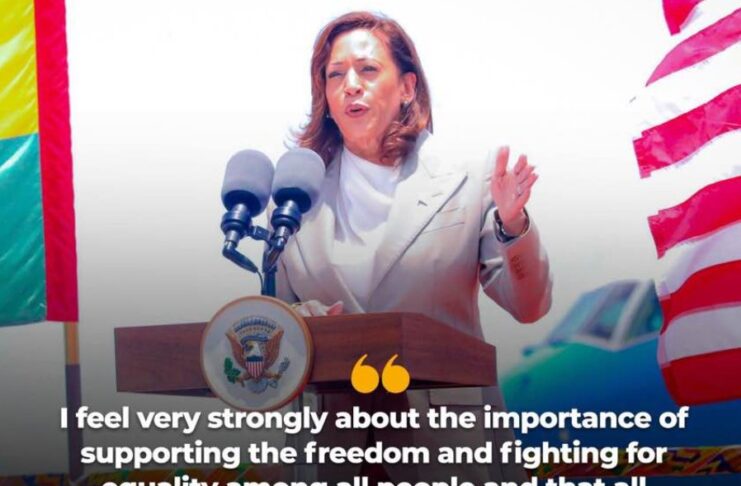 Kamala attempts to point dirty fingers at African Leaders.
