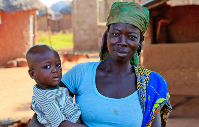 A Mother and her child.