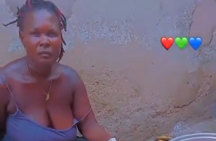 A Widely Circulated Video of a Plantain-Chips Seller Defending the use of Plastic in Frying Plantain.
